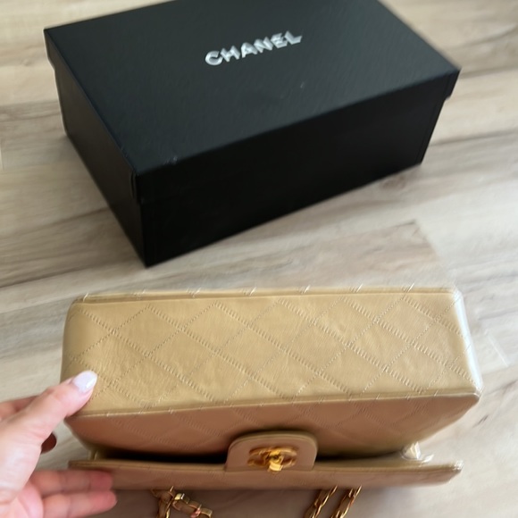 Chanel small double flap beige , in great condition - Picture 4 of 11